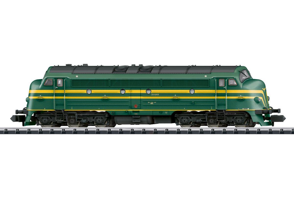Minitrix N-skala - SNCB serie 204 NOHAB, digital med lyd