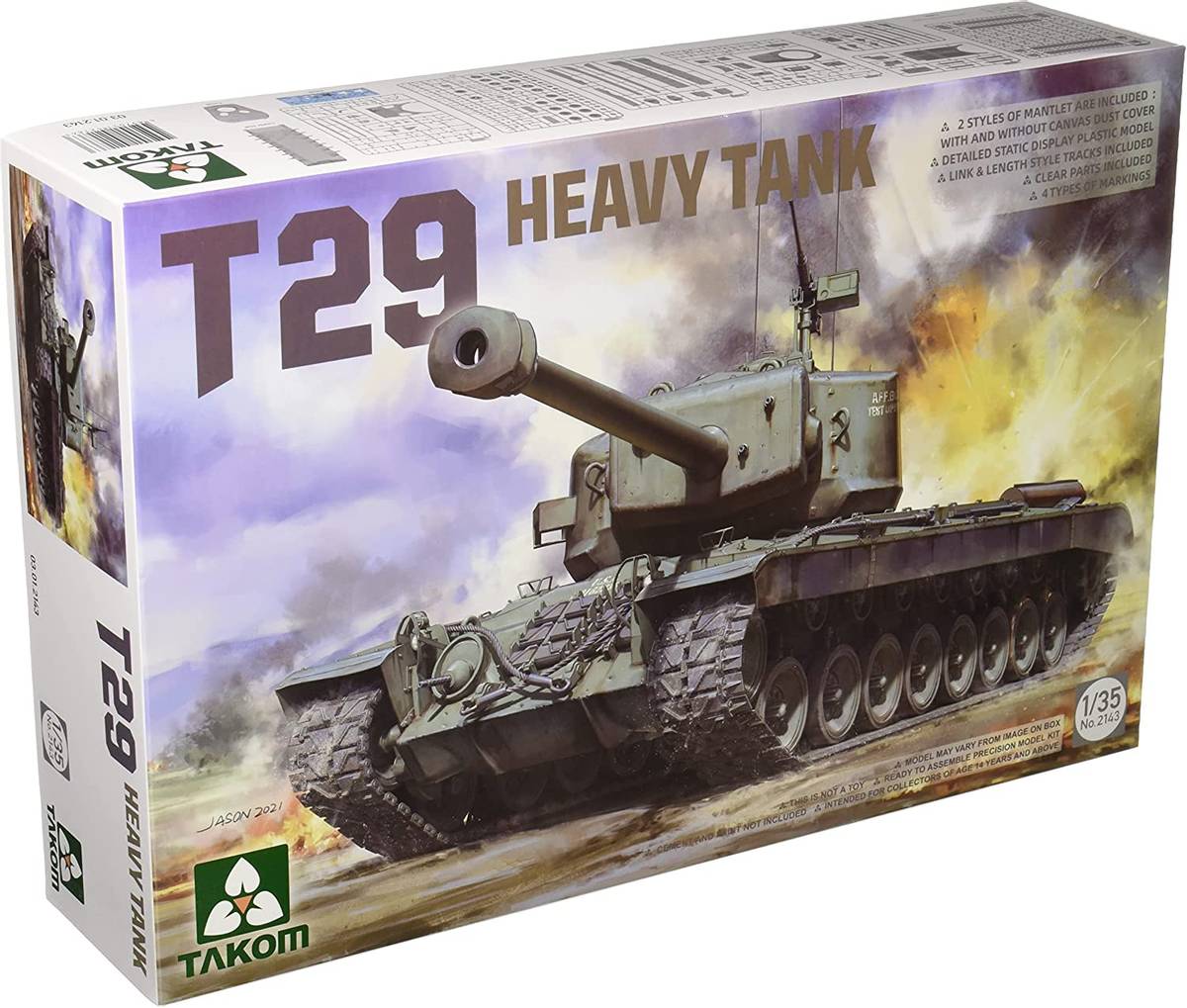 Takom - 1/35 US Heavy tank T29