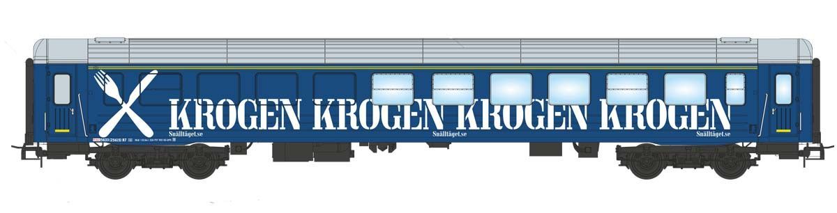 NMJ Topline - Snälltåget restaurantvogn R7 5633 KROGEN, Blå