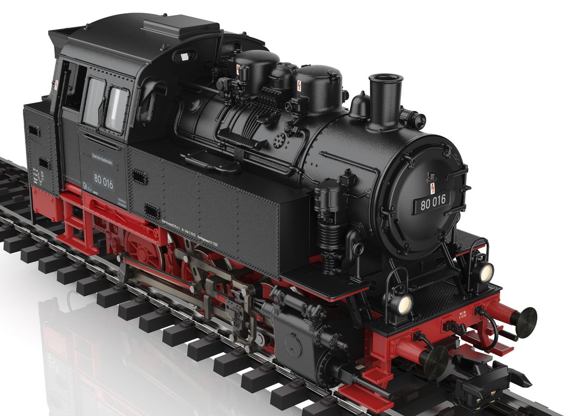 Märklin - DB Br80 damplok, digitalt med lyd + kobl.