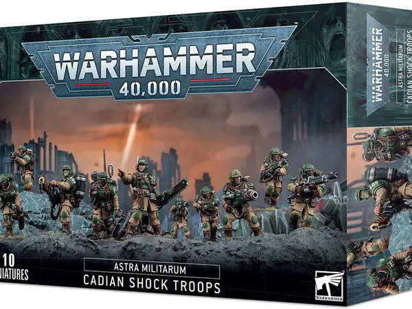 Hovedbilde Warhammer 40K, Astra Militarium, Cadian Shock Troops