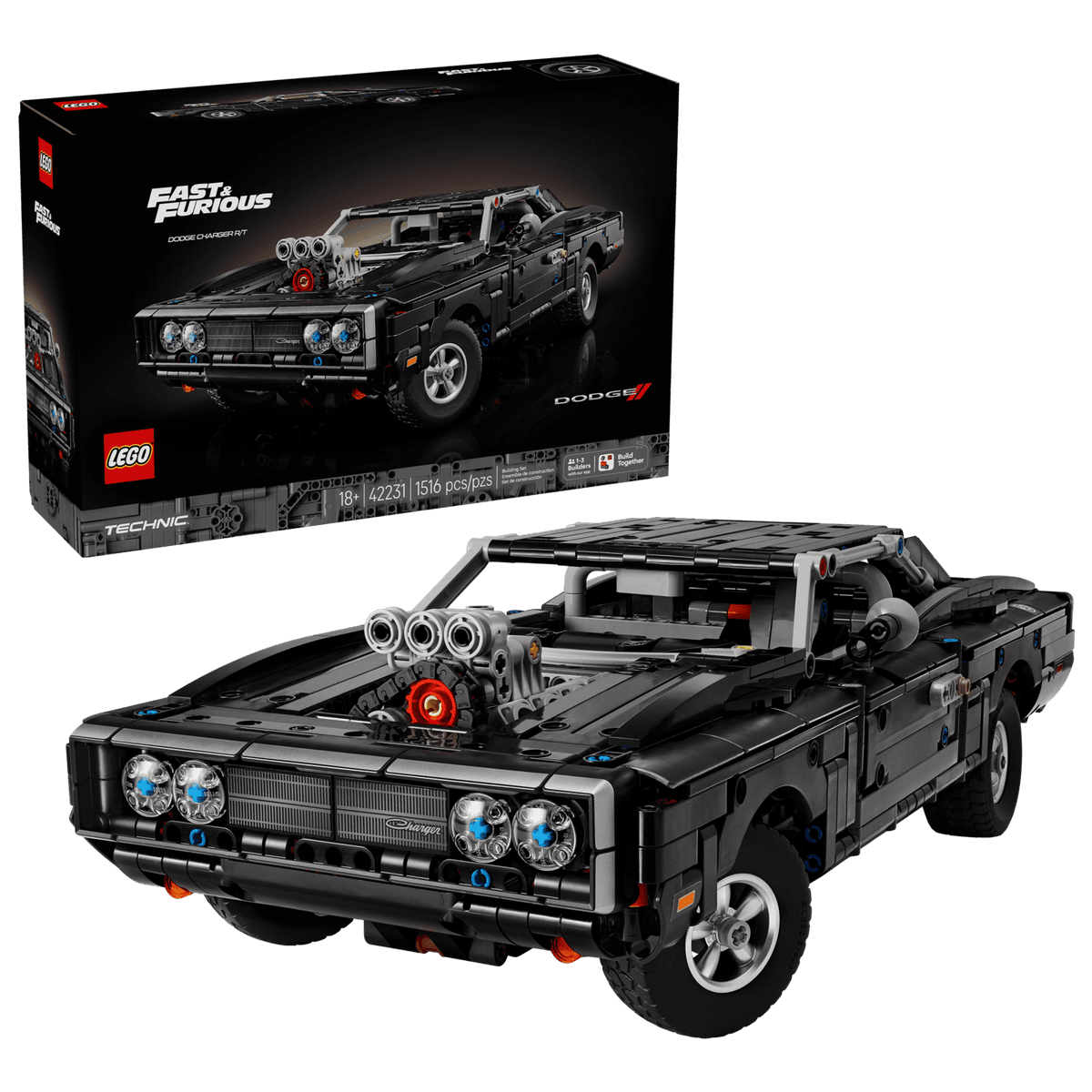 LEGO 42231 - Technic, Fast and Furious Dodge Charger R/T-bil