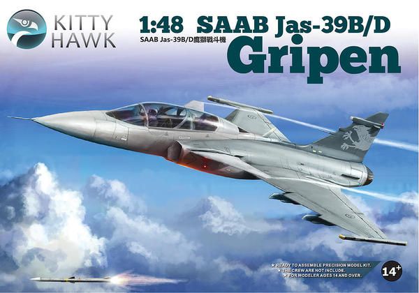 Hovedbilde Kitty Hawk - 1/48 Jas-39B/D Gripen