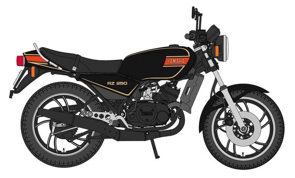 Hovedbilde Hasegawa - 1/12 Yamaha RZ250, 1980, svart